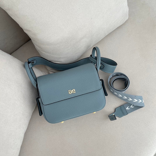 Treasure 18 - Genuine Leather  (Long Strap: Canvas)
