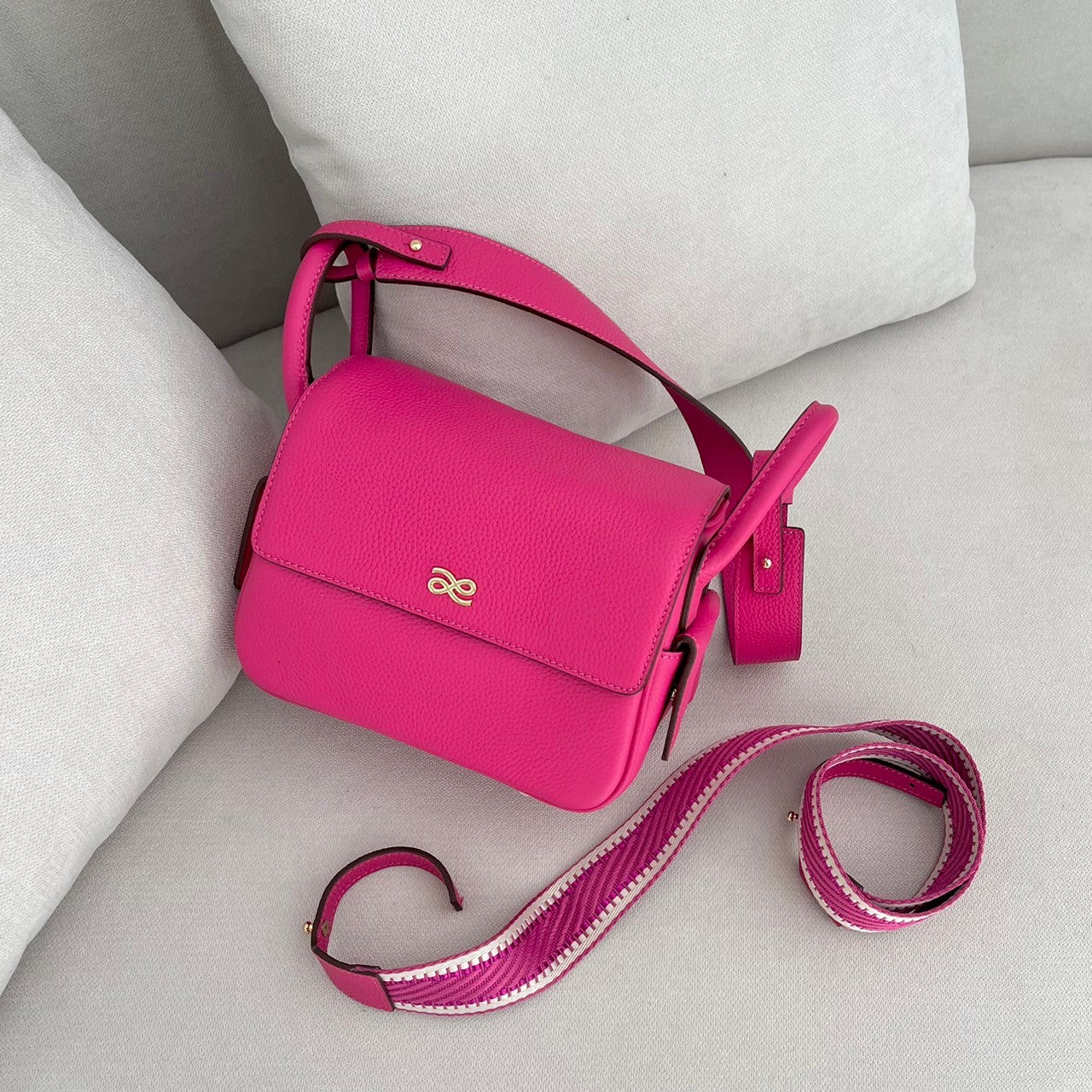 Treasure 18 - Genuine Leather  (Long Strap: Canvas)