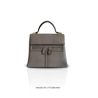 House of LittleBunny Singapore SG Clara Leather Charcoal