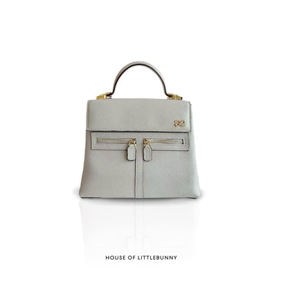 House of LittleBunny Singapore SG Clara Leather Light Grey