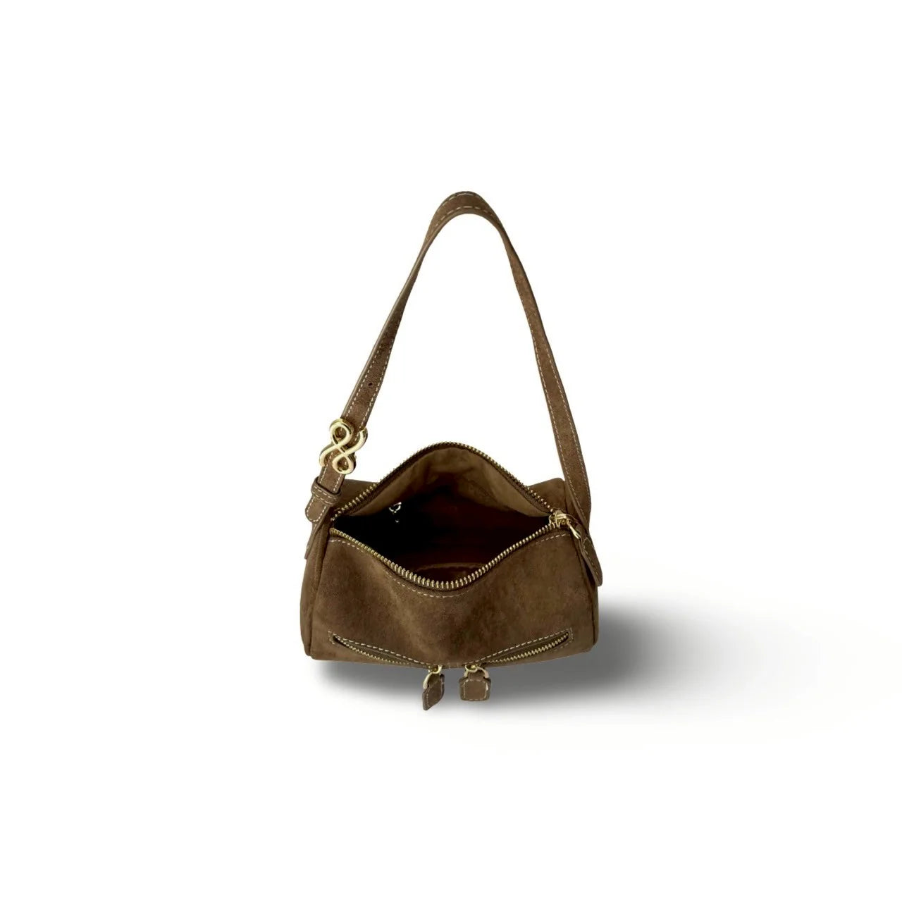 Zippillow Suede Bag - PU - Crossbody Handbag