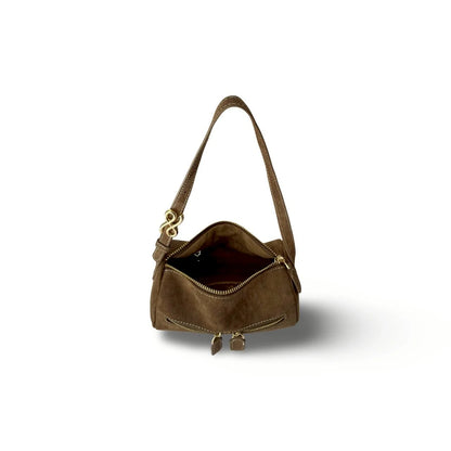 Zippillow Suede Bag - PU - Crossbody Handbag