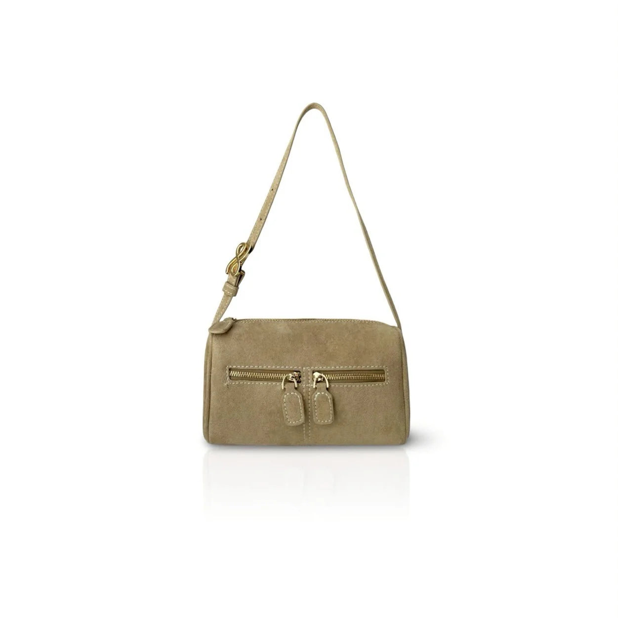Zippillow Suede Bag - PU - Crossbody Handbag