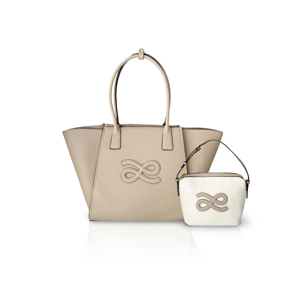 Flutter Tote Laptop Bag - PU/Canvas